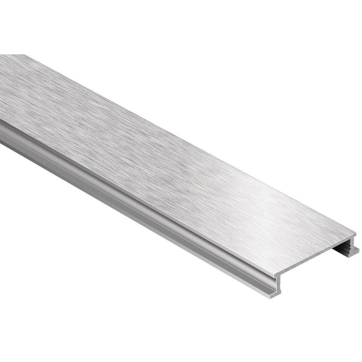 Schluter® DESIGNLINE Border Trim, Anodized Aluminum, Brushed Nickel
