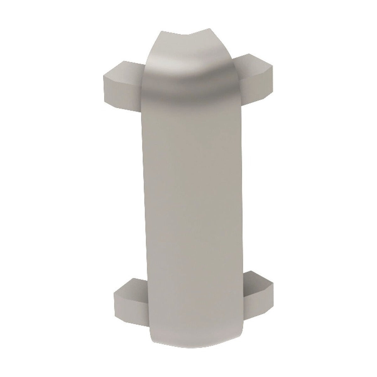 Schluter® RONDEC-CT Corners for Anodized Aluminum Profiles, Satin Nickel