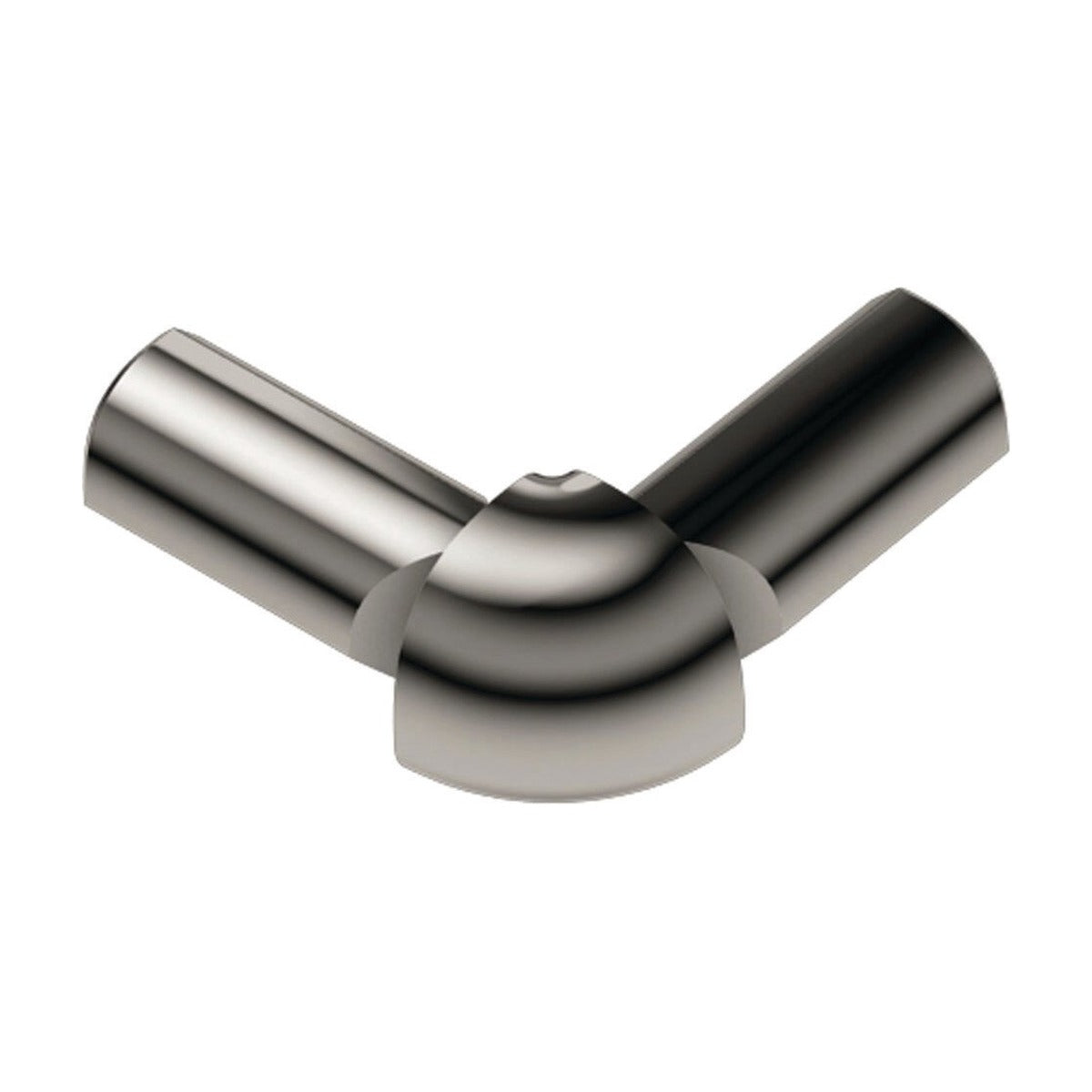Schluter® RONDEC Corners for Anodized Aluminum Profiles, Polished Nickel