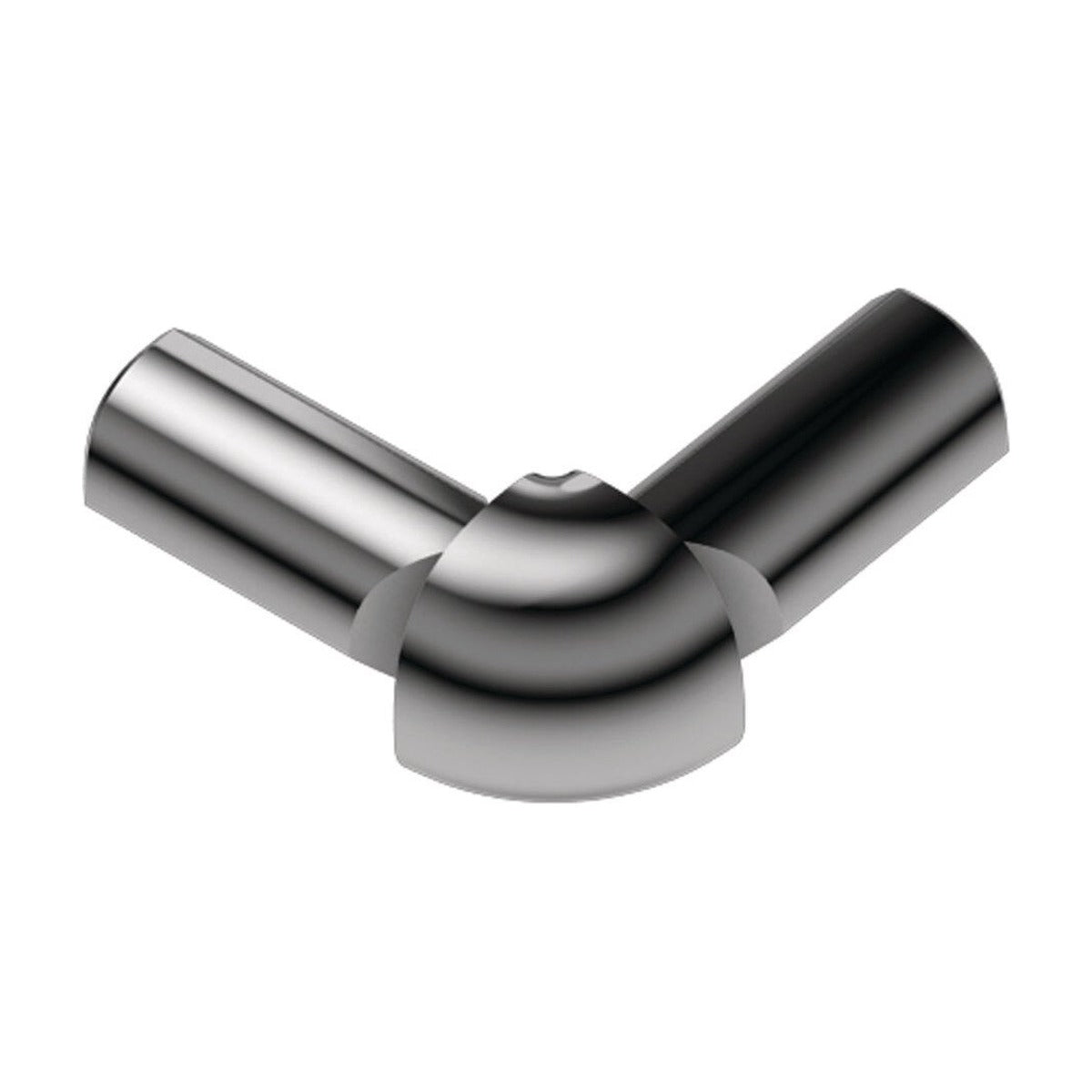 Schluter® RONDEC Corners for Anodized Aluminum Profiles, Polished Chrome