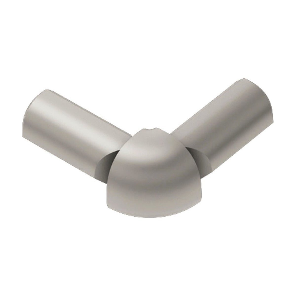 Schluter® RONDEC Corners for Anodized Aluminum Profiles, Satin Nickel