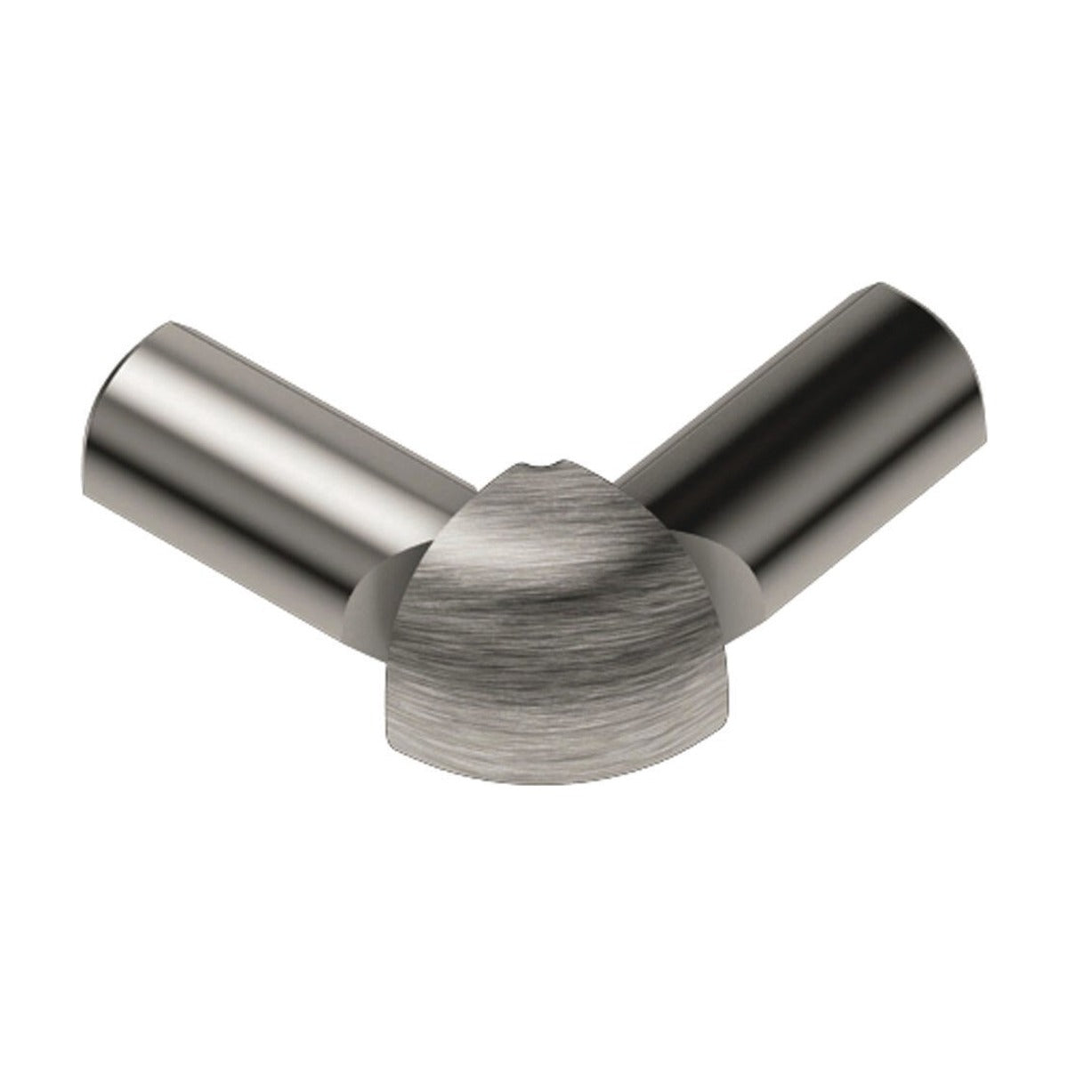 Schluter® RONDEC Corners for Anodized Aluminum Profiles, Brushed Nickel