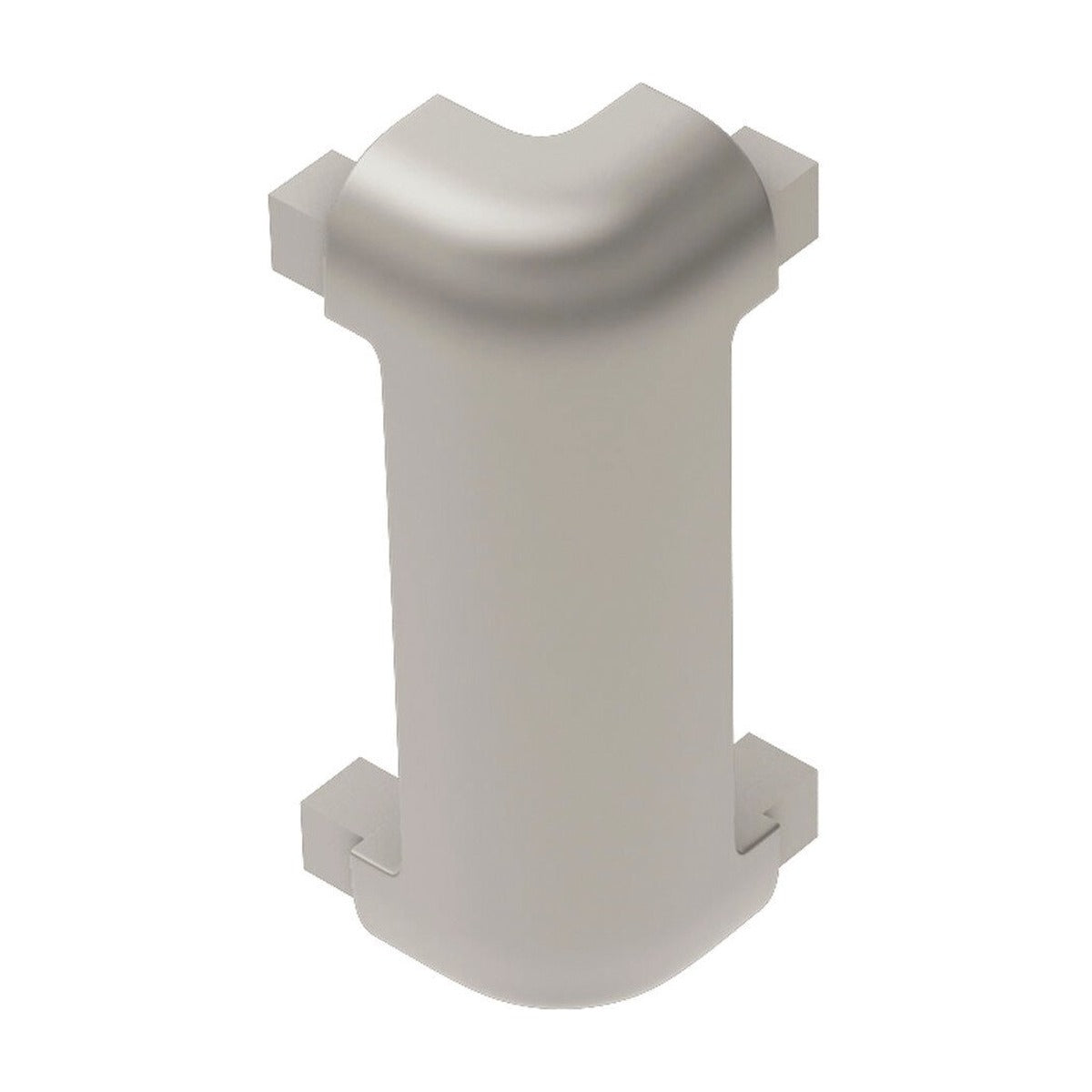 Schluter® RONDEC-CT Corners for Anodized Aluminum Profiles, Satin Nickel