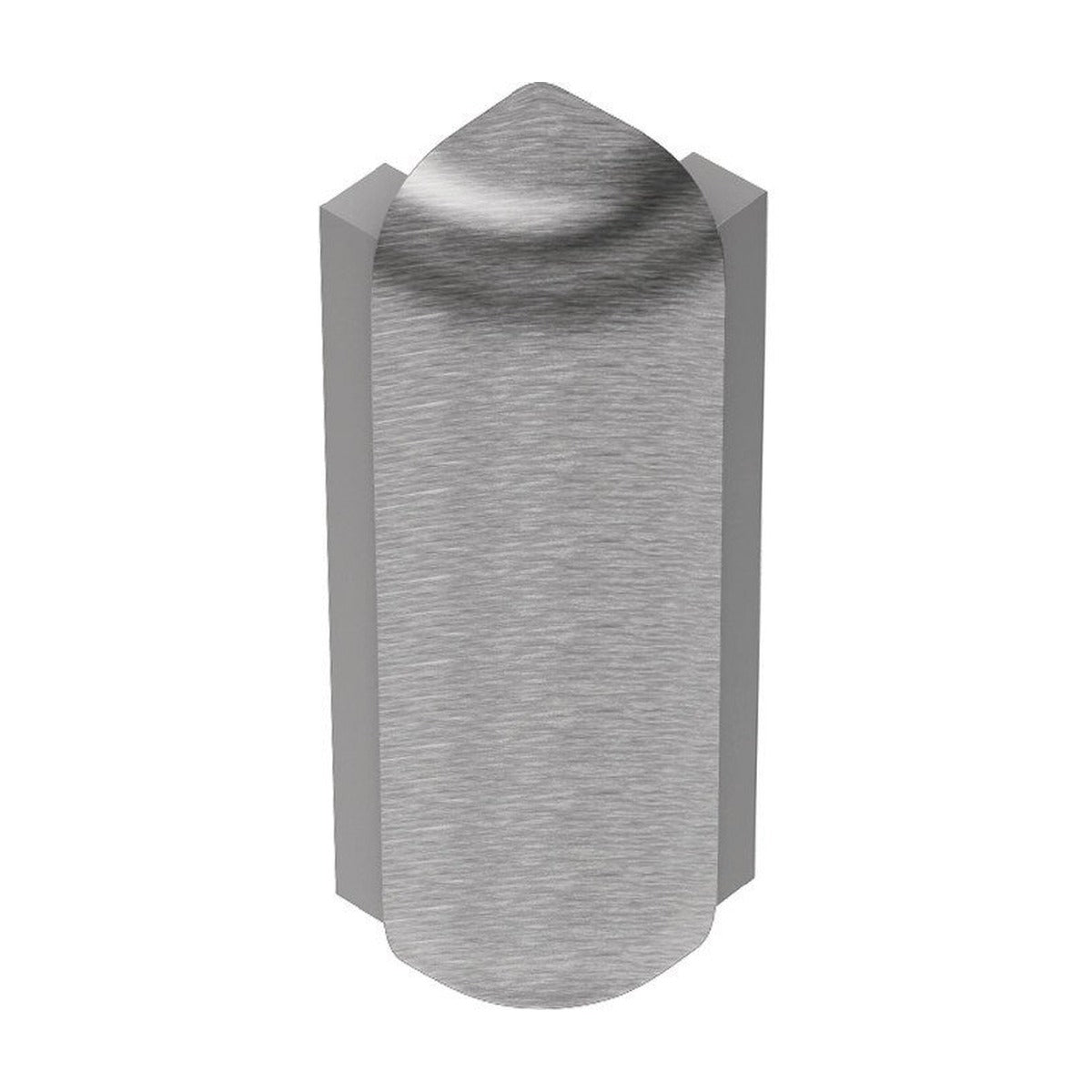 Schluter® RONDEC-STEP-39 Corners for Anodized Aluminum Profiles, Brushed Chrome