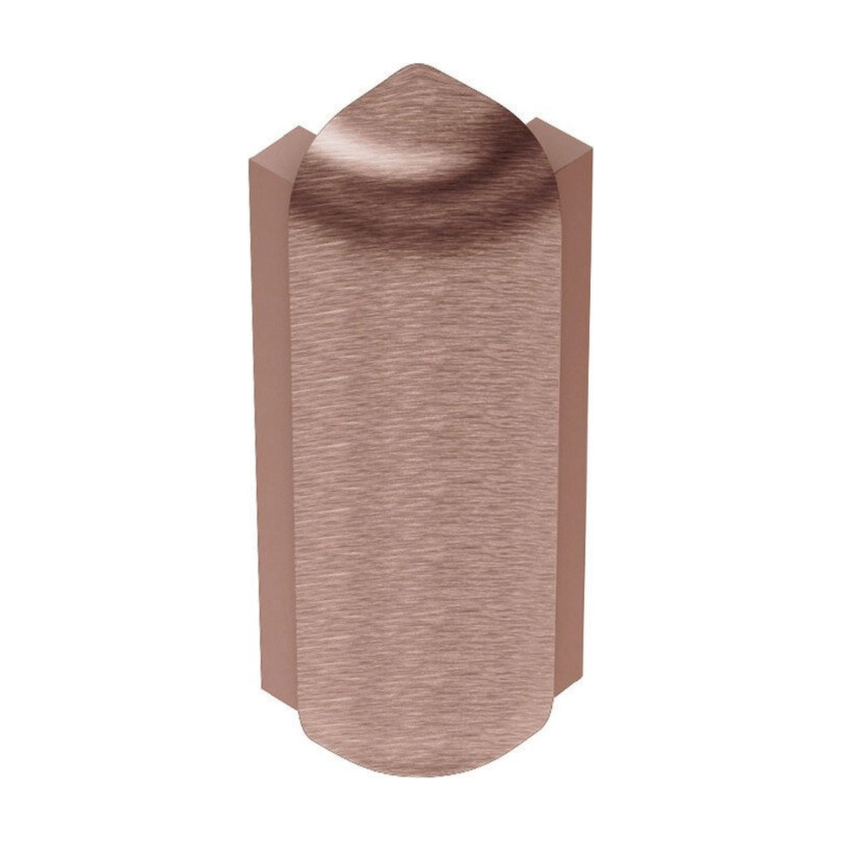 Schluter® RONDEC-STEP-39 Corners for Anodized Aluminum Profiles, Brushed Copper