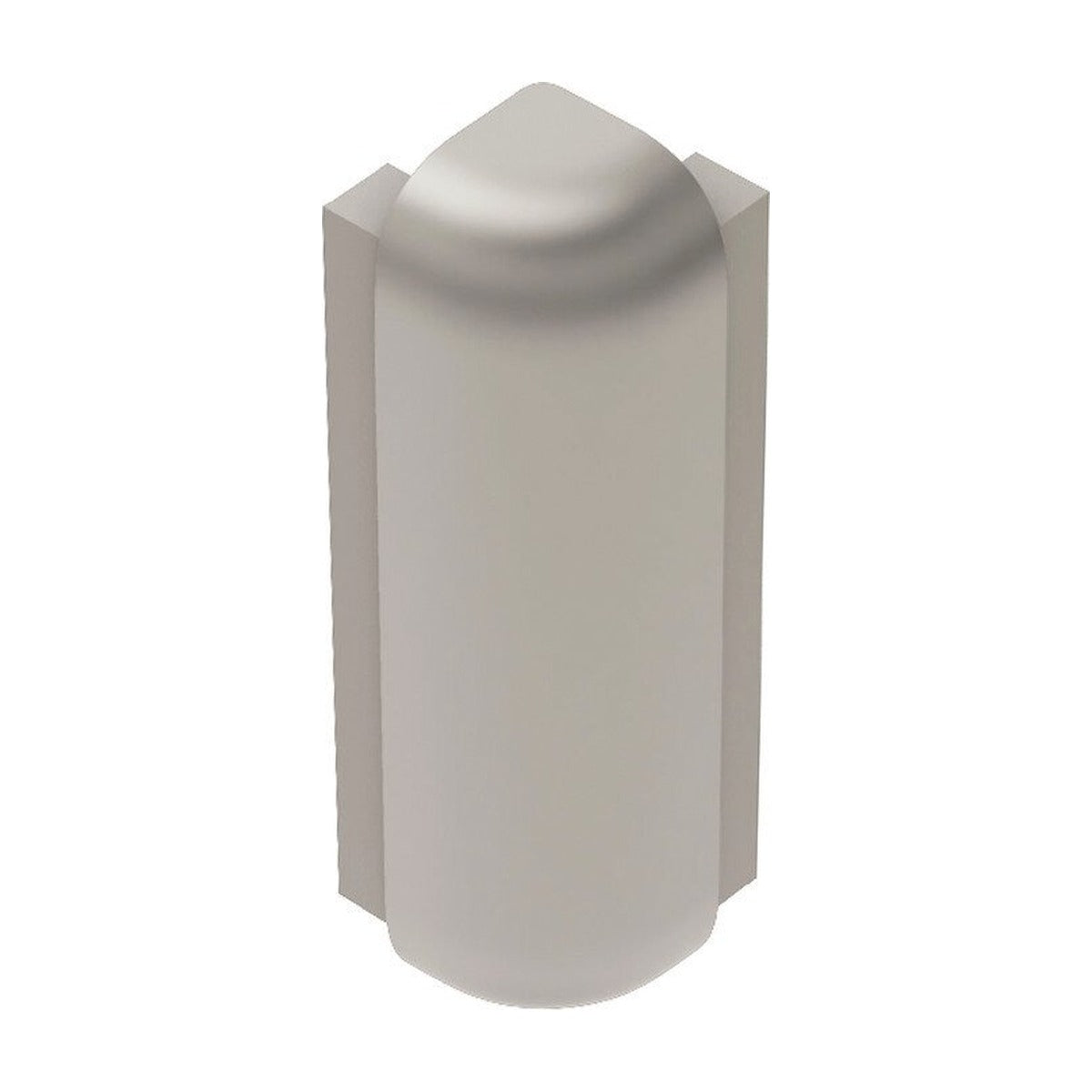 Schluter® RONDEC-STEP-39 Corners for Anodized Aluminum Profiles, Satin Nickel