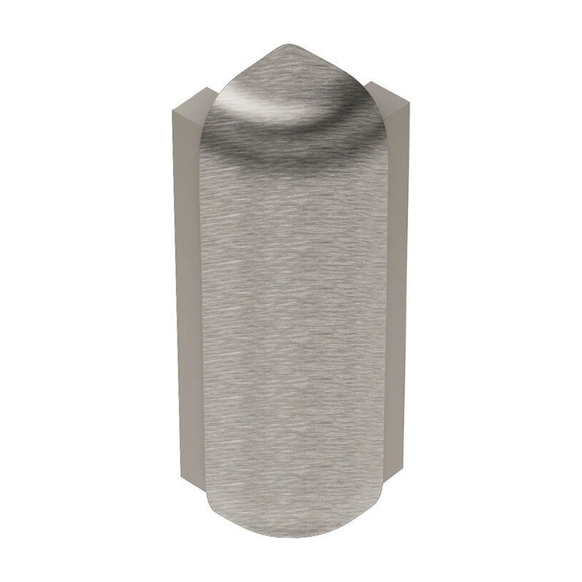 Schluter® RONDEC-STEP-39 Corners for Anodized Aluminum Profiles, Brushed Nickel