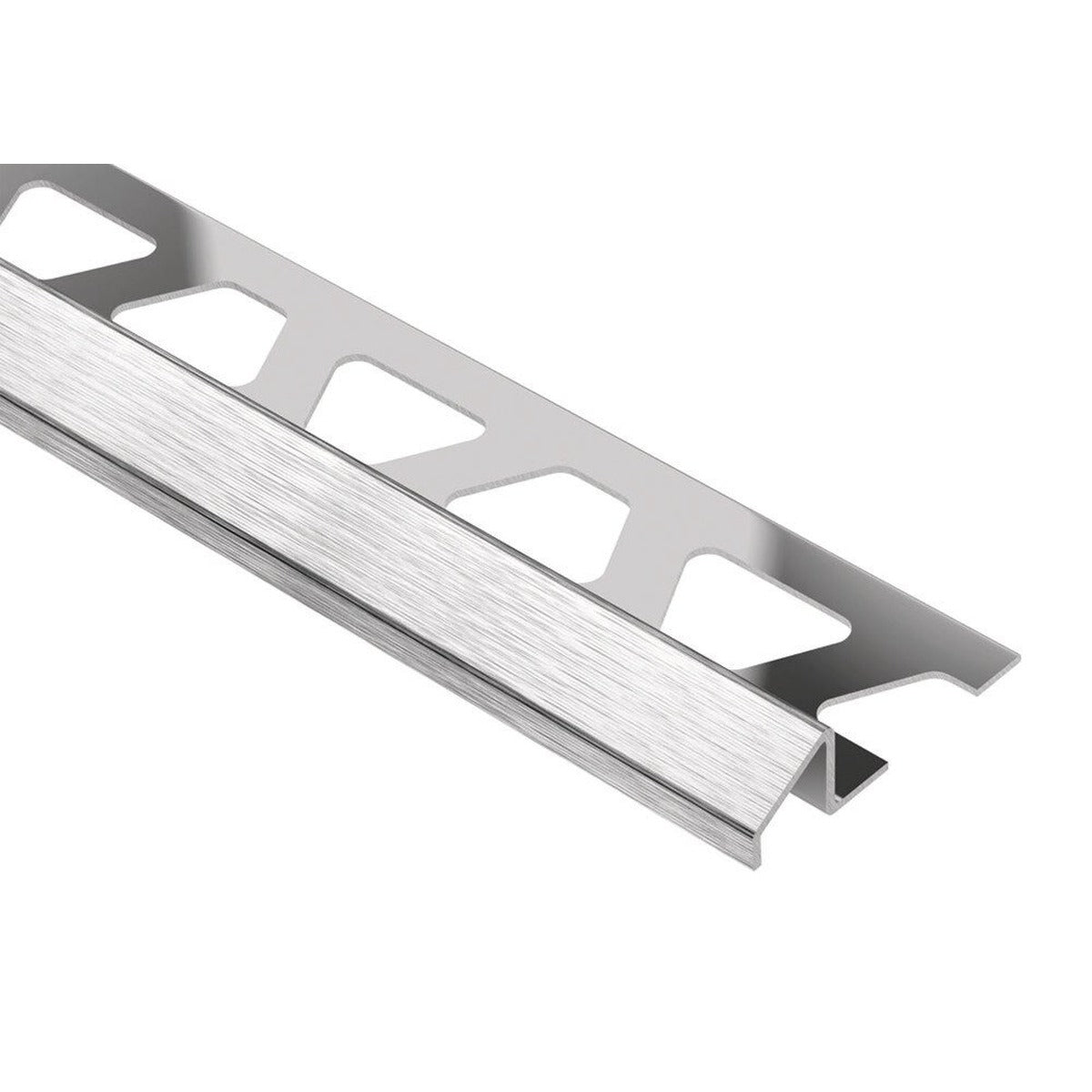 Schluter® RENO-U Reducer, Stainless Steel, Brushed Stainless Steel