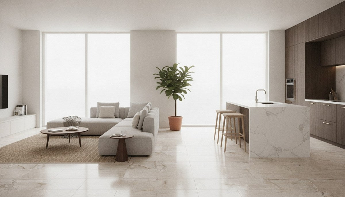 AquaFix Smart Tile (LVP) Milano room scene