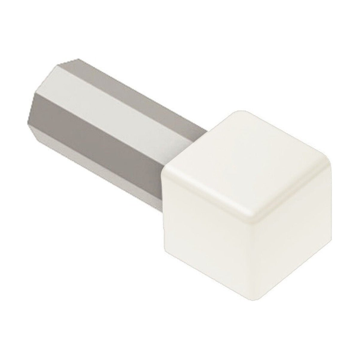 Schluter® QUADEC Corners for Color-Coated Aluminum Profiles, White