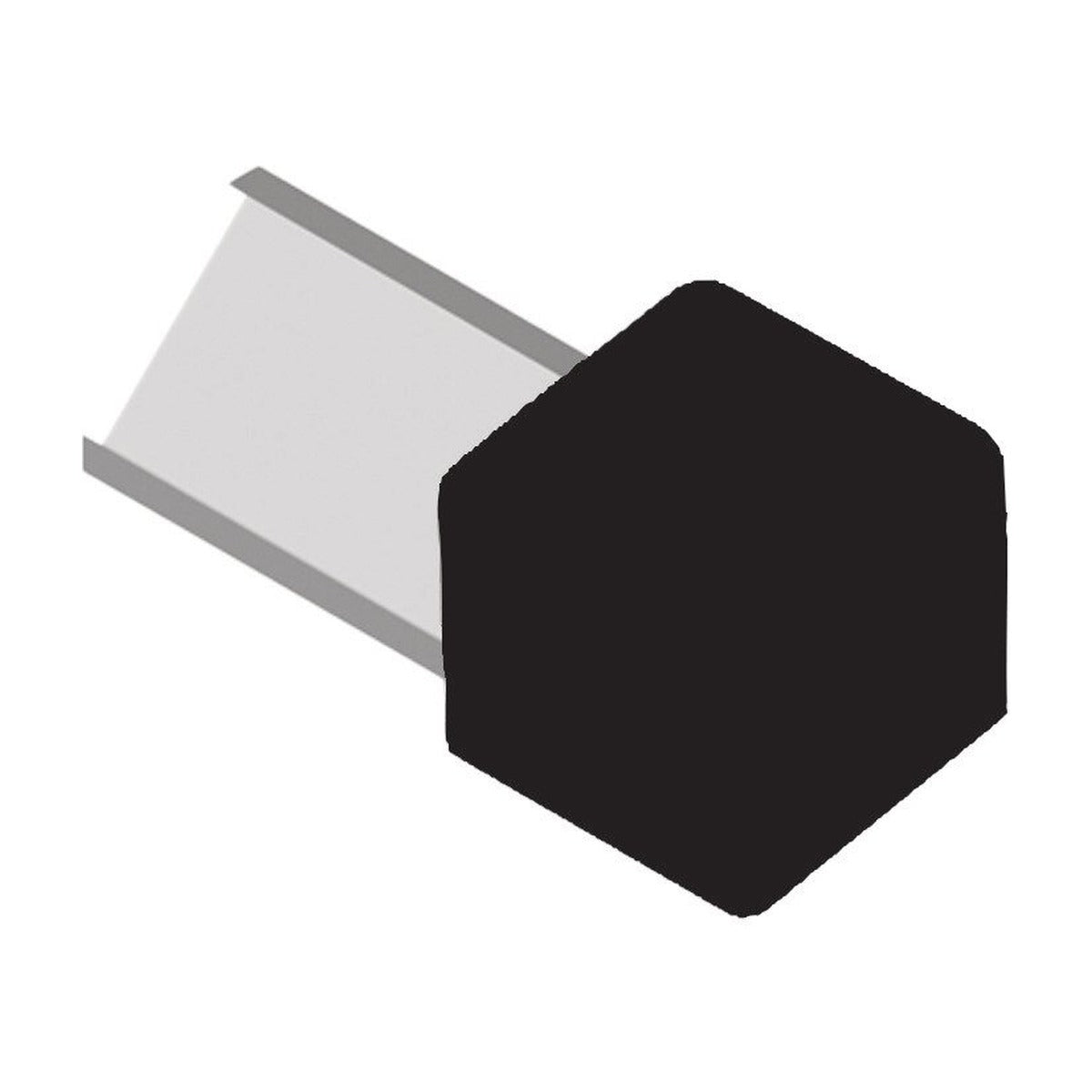 Schluter® QUADEC Corners for Color-Coated Aluminum Profiles, Black