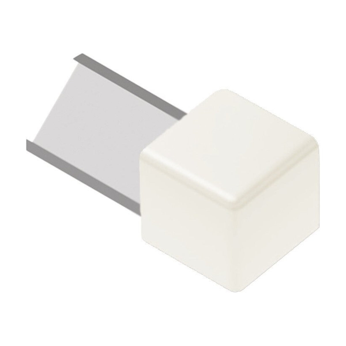 Schluter® QUADEC Corners for Color-Coated Aluminum Profiles, White