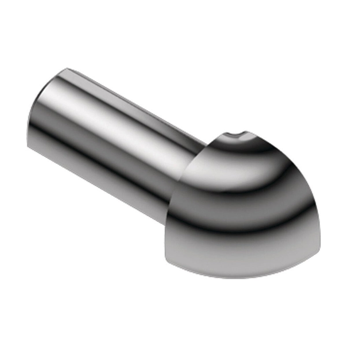 Schluter® RONDEC Corners for Anodized Aluminum Profiles, Stainless Steel Look