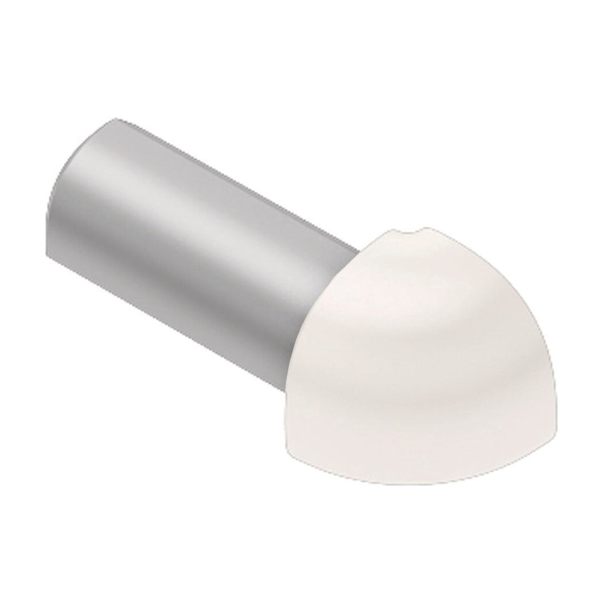 Schluter® RONDEC Corners for Color-Coated Aluminum Profiles, White