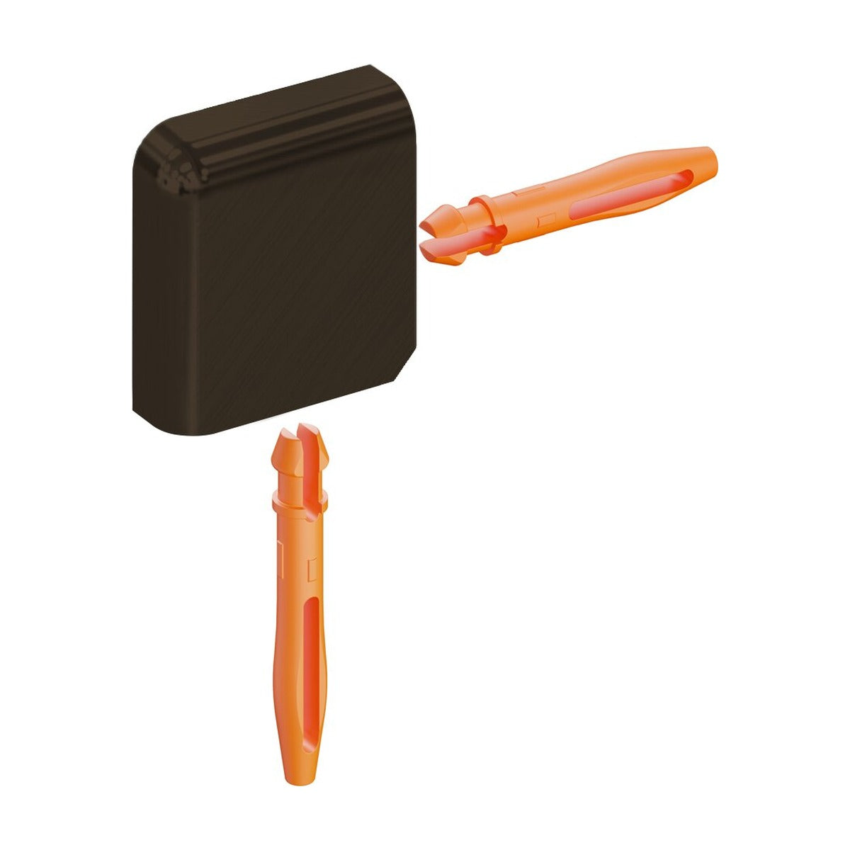 Schluter® JOLLY Outside Corner for Anodized Aluminum Profiles, Brushed Antique Bronze