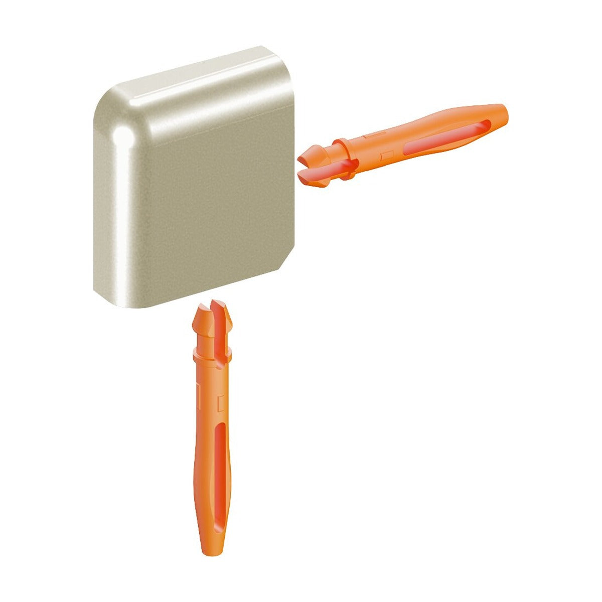 Schluter® JOLLY Outside Corner for Anodized Aluminum Profiles, Satin Nickel