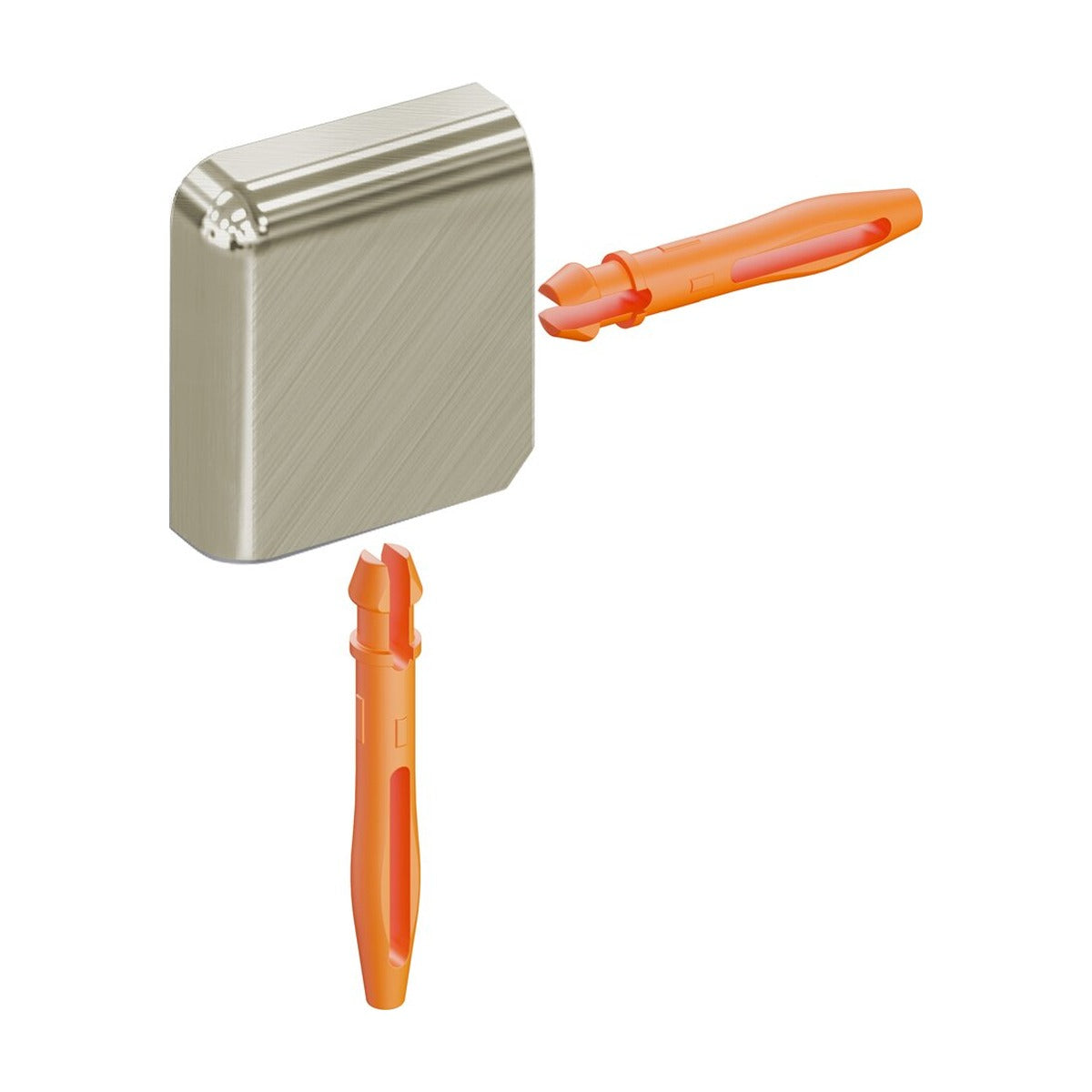 Schluter® JOLLY Outside Corner for Anodized Aluminum Profiles, Brushed Nickel