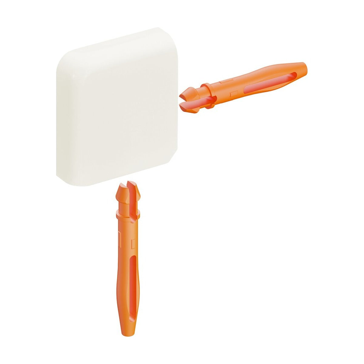 Schluter® JOLLY Outside Corner for Color-Coated Aluminum Profiles, White