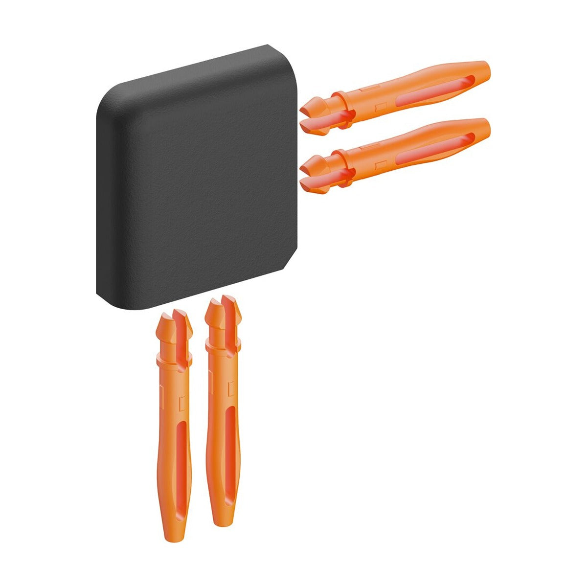 Schluter® JOLLY Outside Corner for Color-Coated Aluminum Profiles, Matte Black