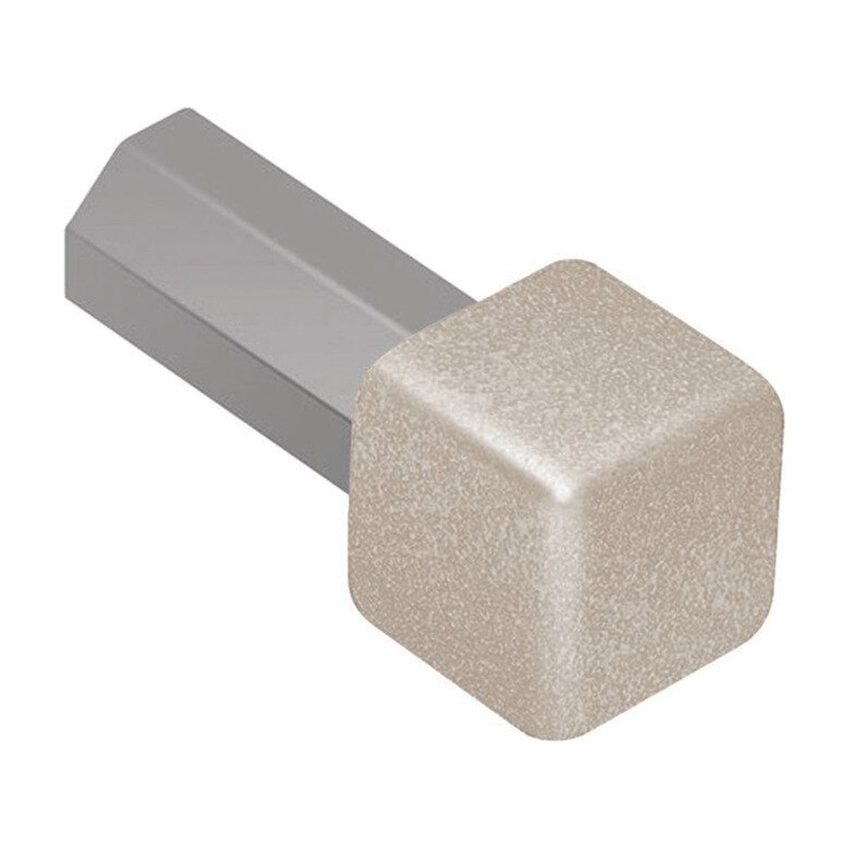 Schluter® QUADEC Inside/Outside Corner for TRENDLINE Aluminum Profiles, Cream