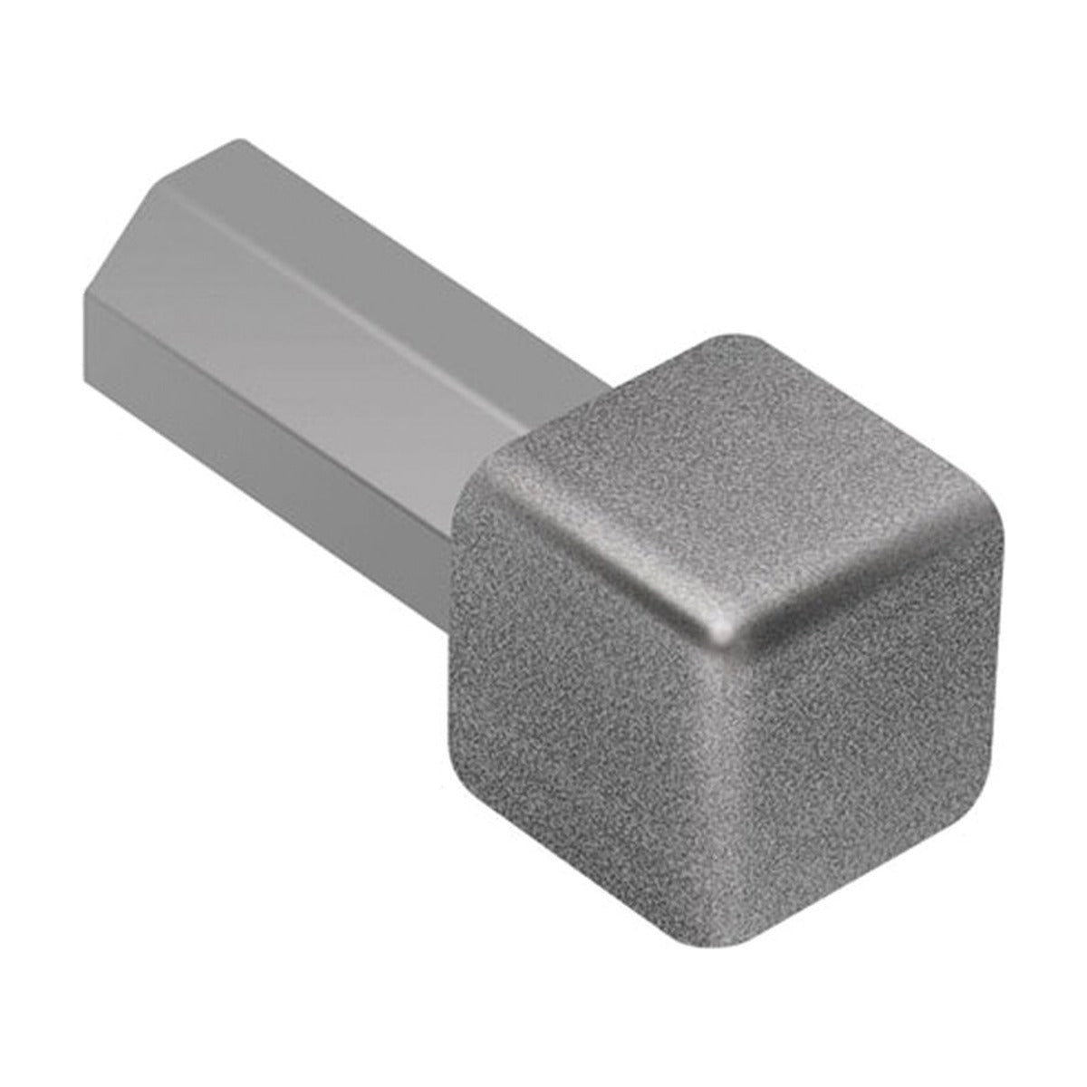 Schluter® QUADEC Inside/Outside Corner for TRENDLINE Aluminum Profiles, Pewter