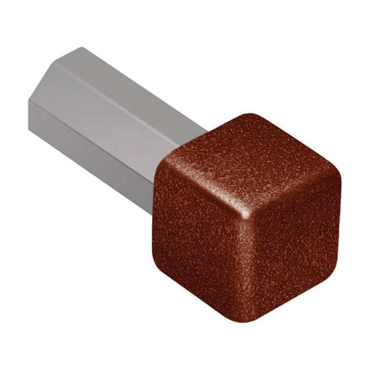 Schluter® QUADEC Inside/Outside Corner for TRENDLINE Aluminum Profiles, Rustic Brown