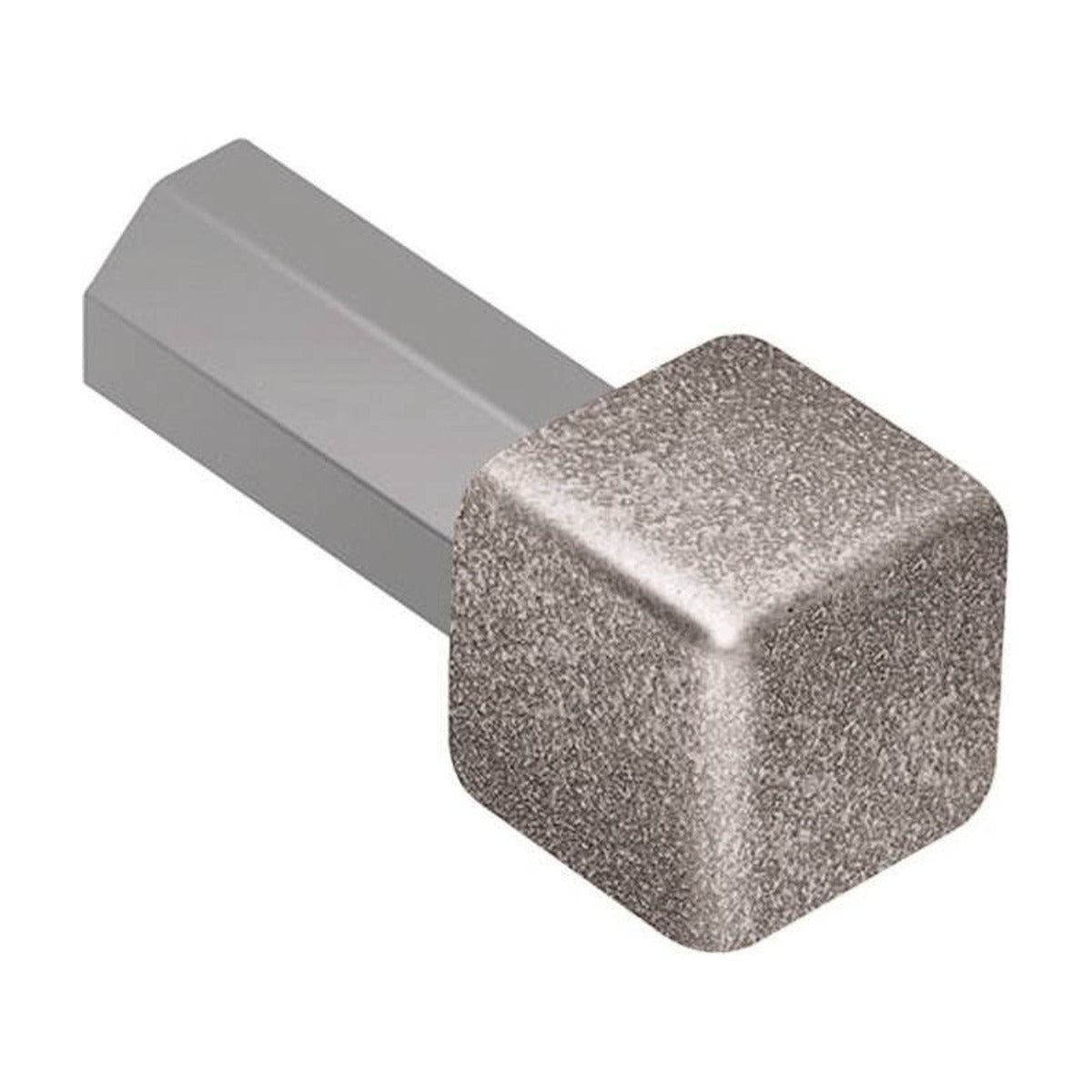 Schluter® QUADEC Inside/Outside Corner for TRENDLINE Aluminum Profiles, Stone Grey