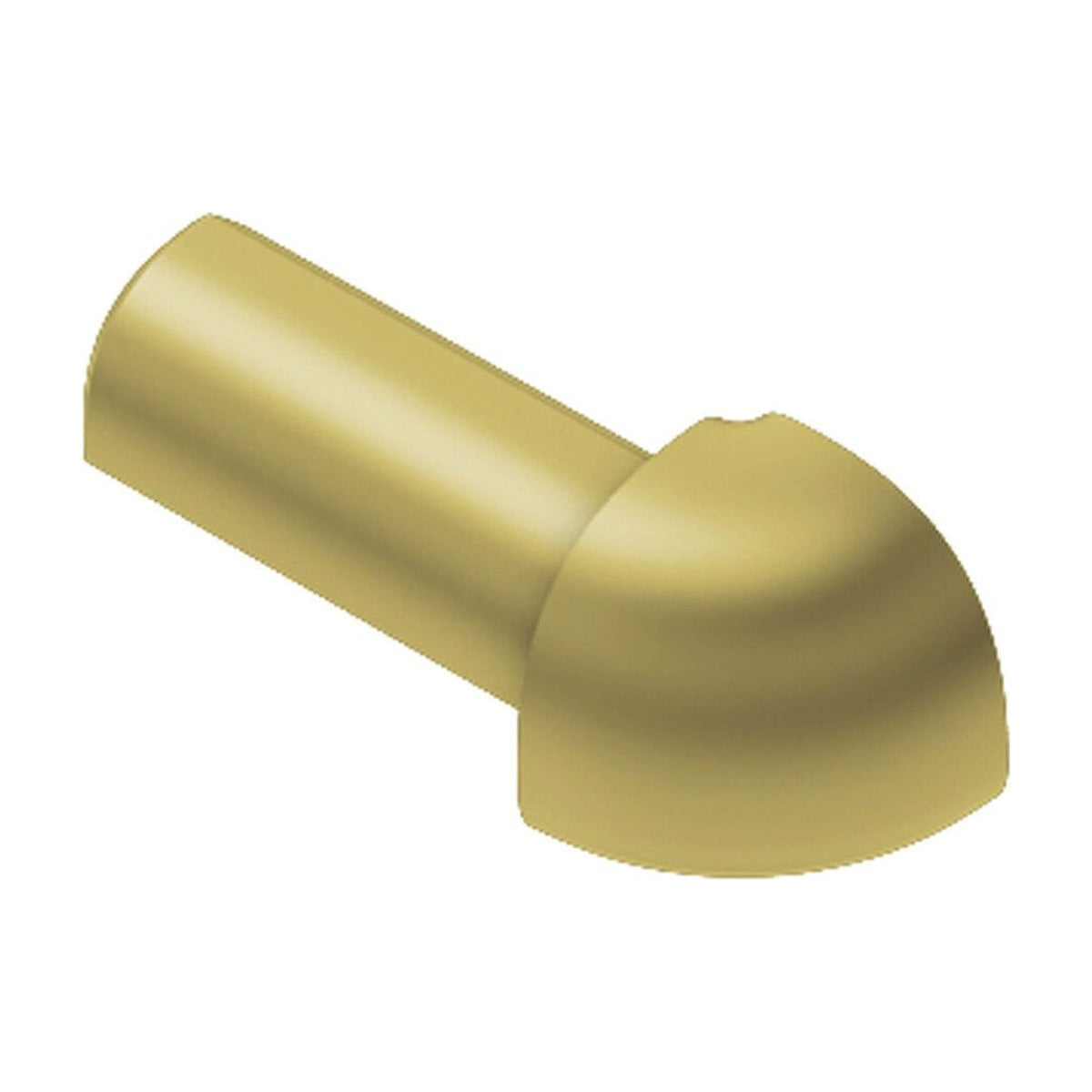 Schluter® RONDEC Corners for Anodized Aluminum Profiles, Satin Brass