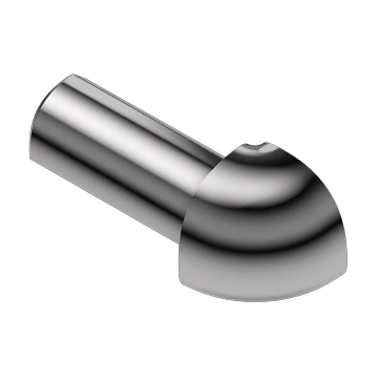 Schluter® RONDEC Corners for Anodized Aluminum Profiles, Polished Chrome