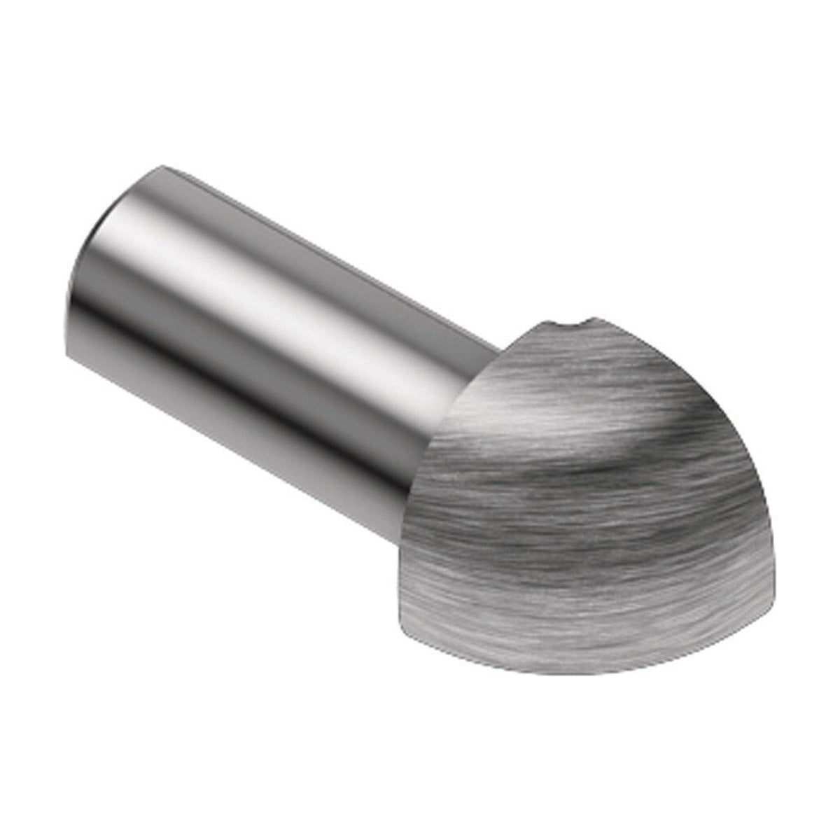 Schluter® RONDEC Outside Corner for Stainless Steel Profiles, Brushed Stainless Steel