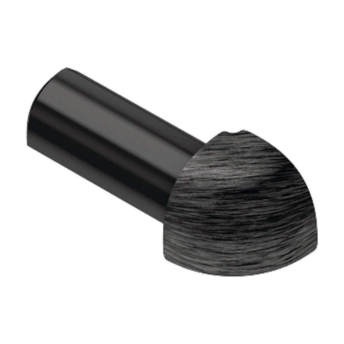 Schluter® RONDEC Corners for Anodized Aluminum Profiles, Bright Black