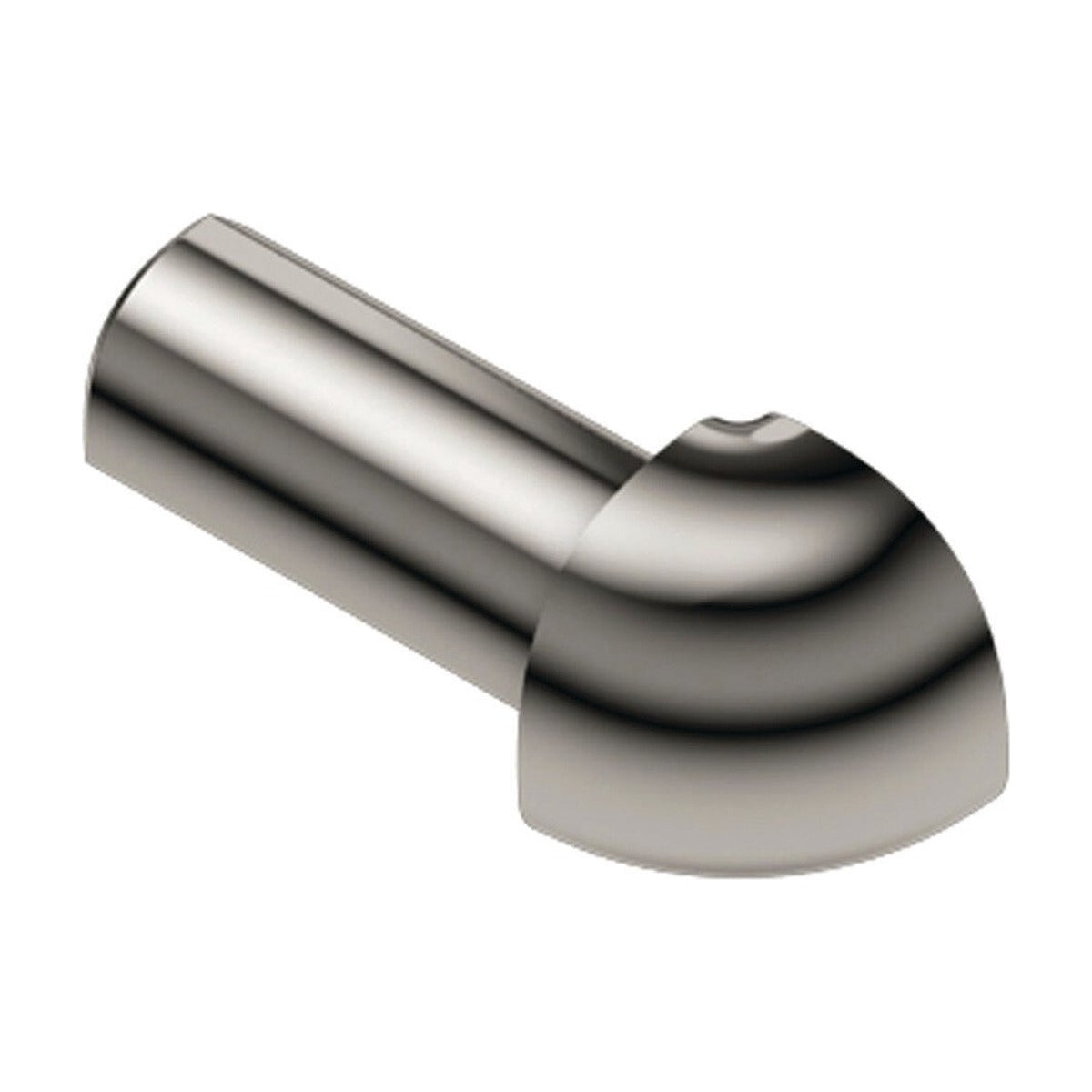 Schluter® RONDEC Corners for Anodized Aluminum Profiles, Polished Nickel