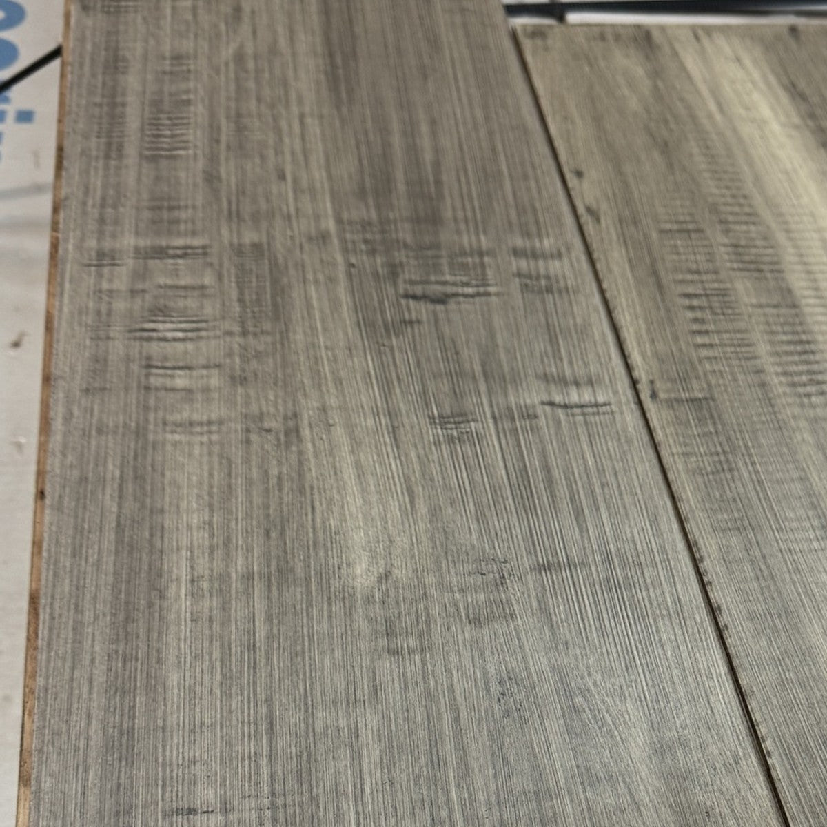 Close-up of Himalaya planks showing the rough-sawn texture