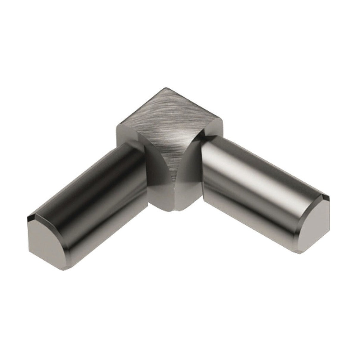 Schluter® RONDEC Corners for Anodized Aluminum Profiles, Brushed Nickel