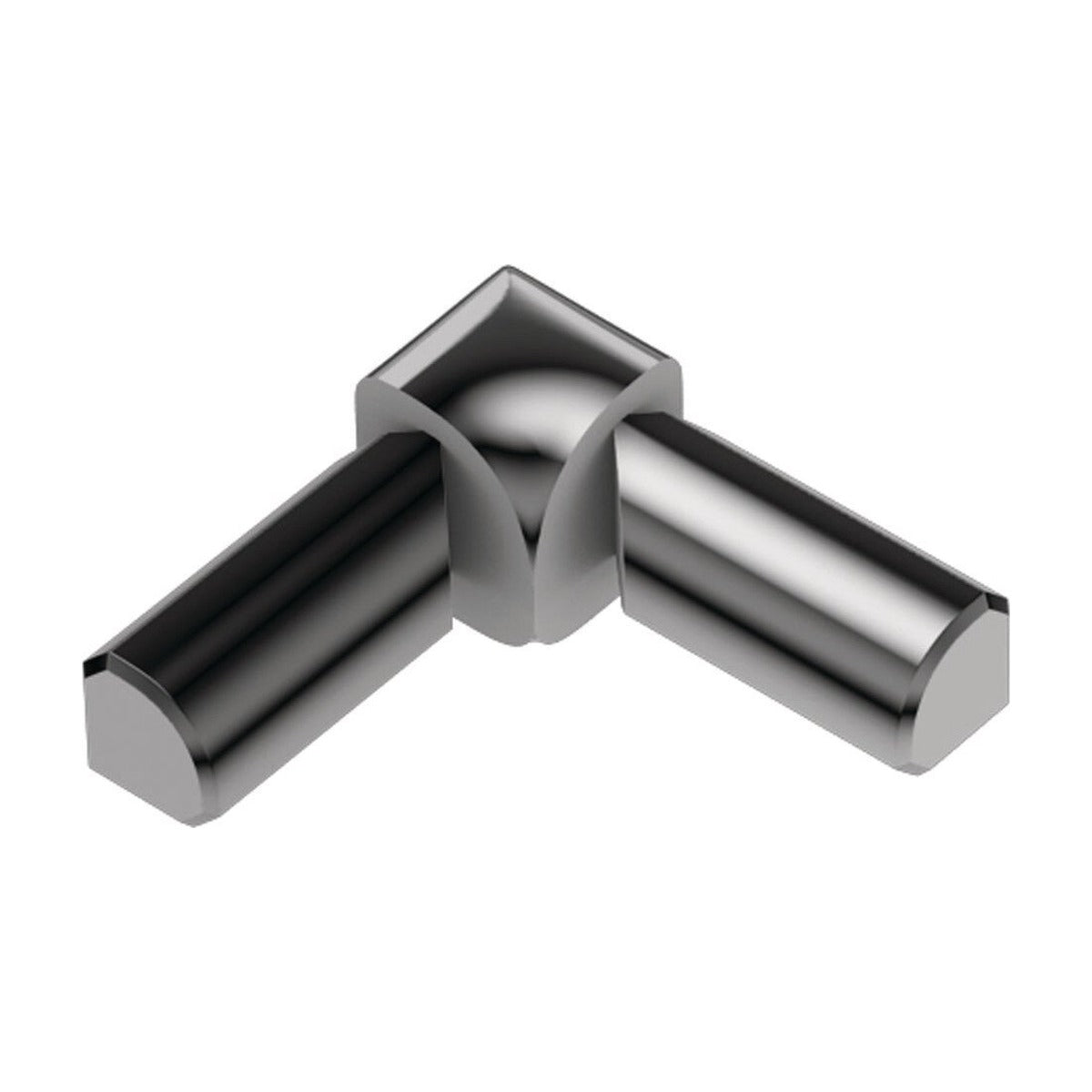 Schluter® RONDEC Corners for Anodized Aluminum Profiles, Polished Chrome