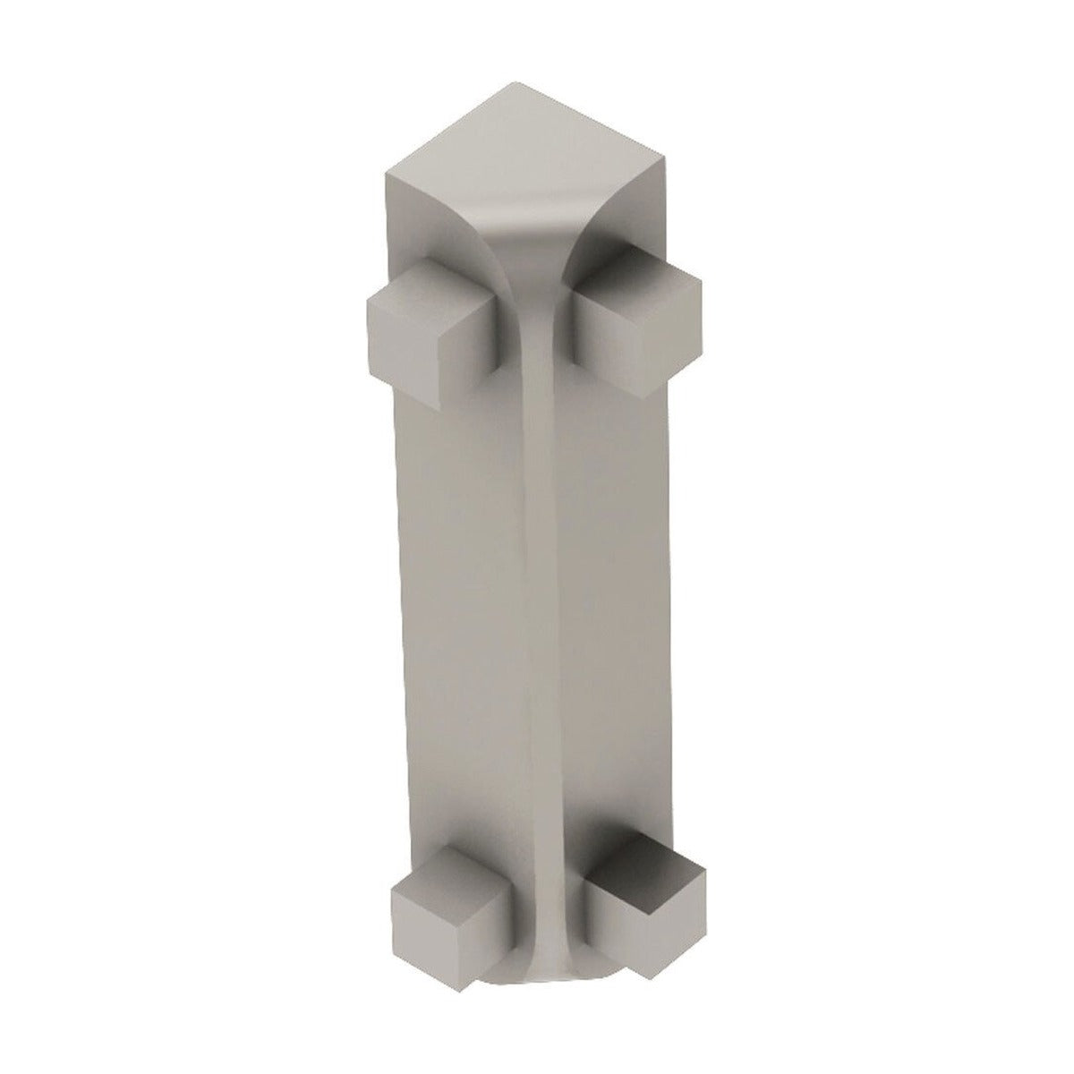 Schluter® RONDEC-CT Corners for Anodized Aluminum Profiles, Satin Nickel