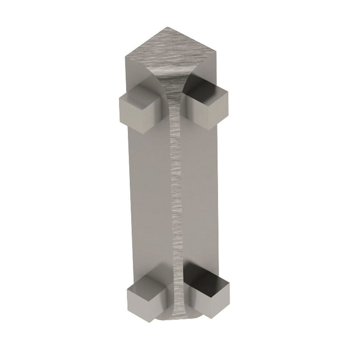 Schluter® RONDEC-CT Corners for Anodized Aluminum Profiles, Brushed Nickel