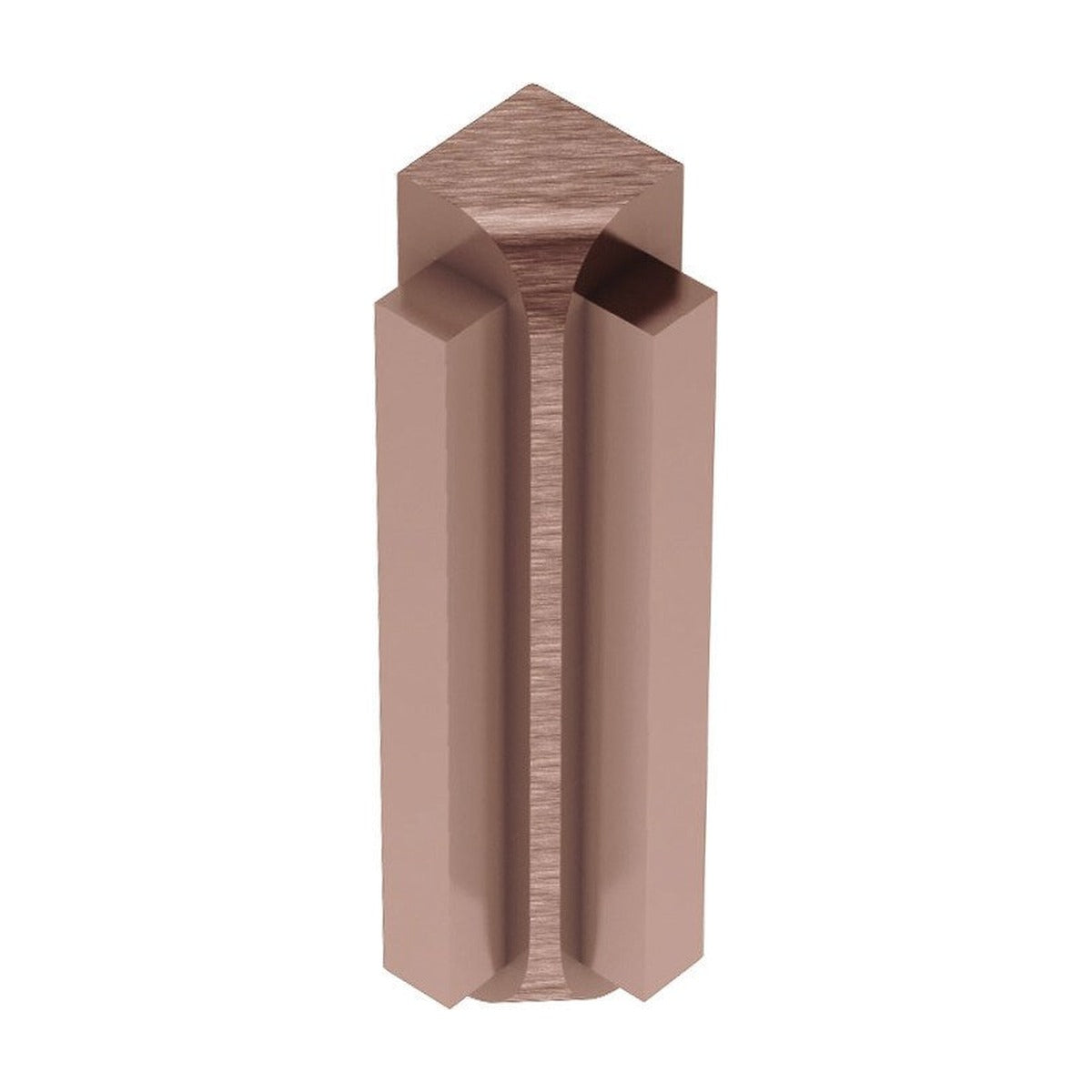 Schluter® RONDEC-STEP-39 Corners for Anodized Aluminum Profiles, Brushed Copper