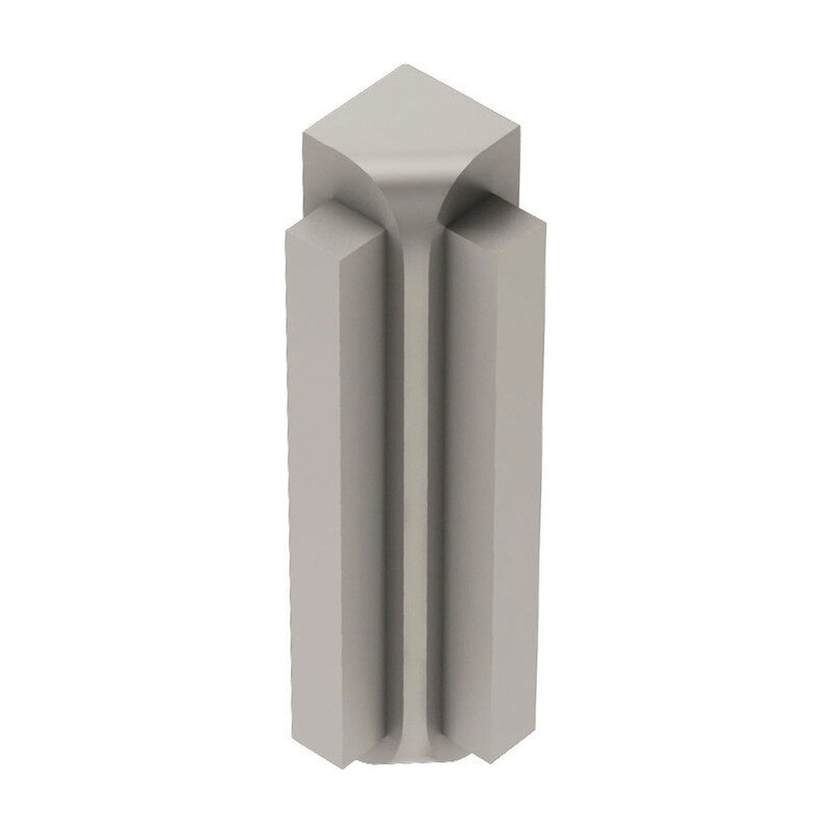 Schluter® RONDEC-STEP-39 Corners for Anodized Aluminum Profiles, Satin Nickel
