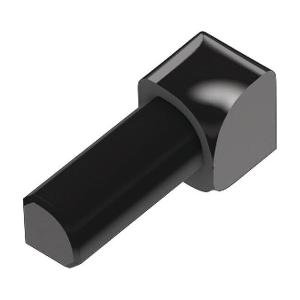 Schluter® RONDEC Corners for Anodized Aluminum Profiles, Bright Black