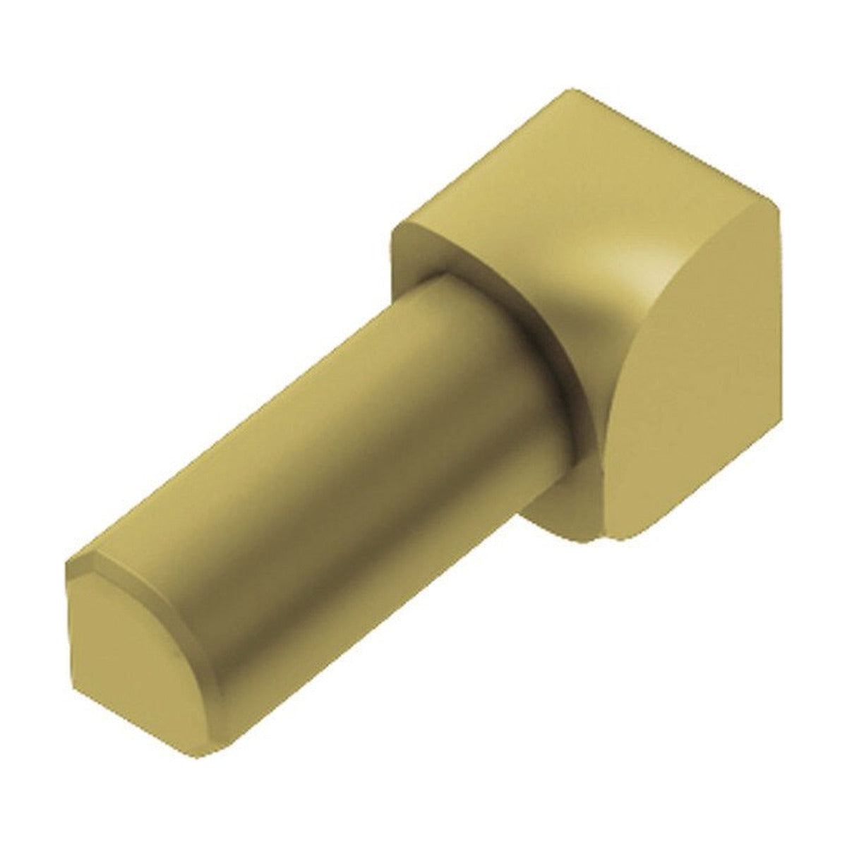 Schluter® RONDEC Corners for Anodized Aluminum Profiles, Satin Brass
