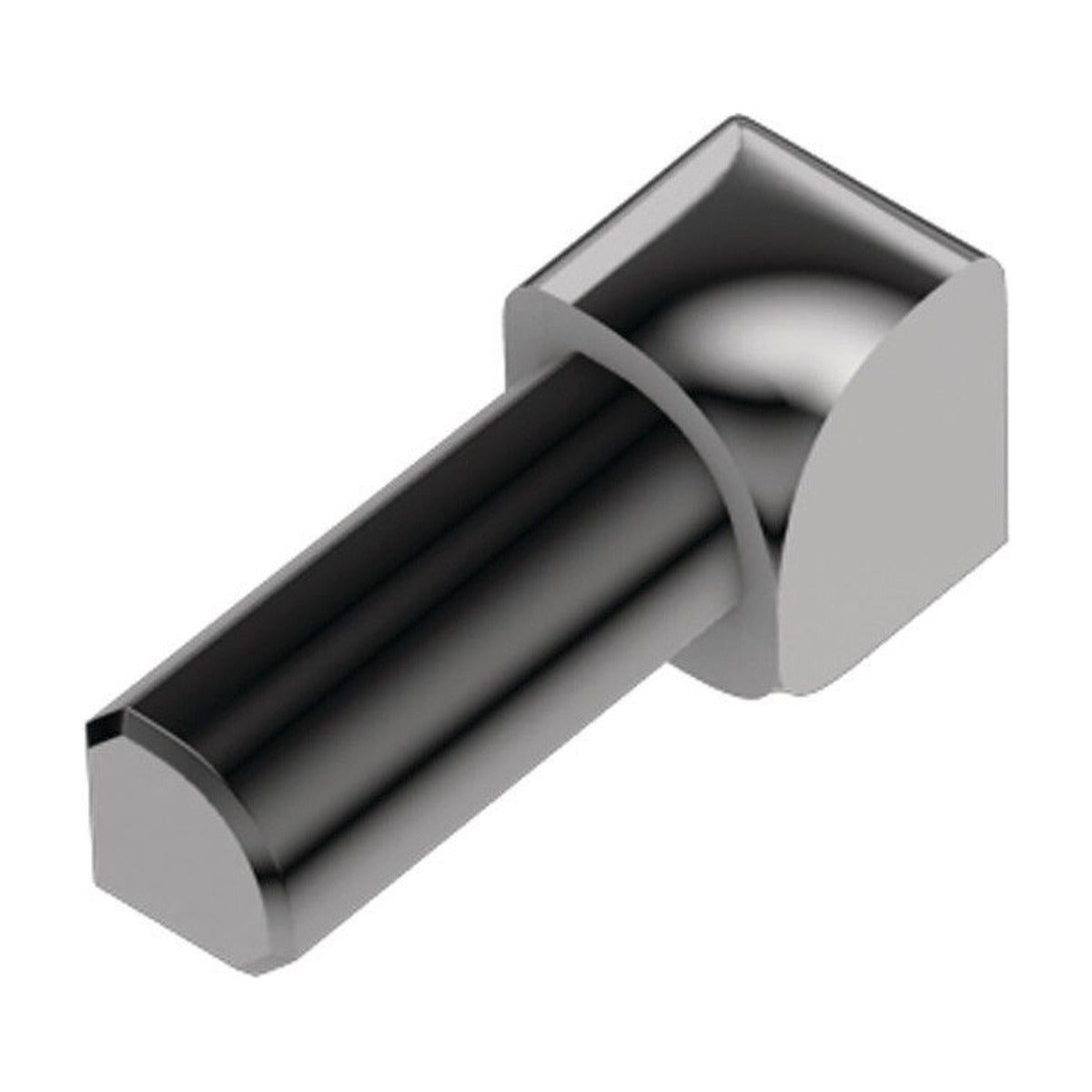 Schluter® RONDEC Corners for Anodized Aluminum Profiles, Polished Chrome