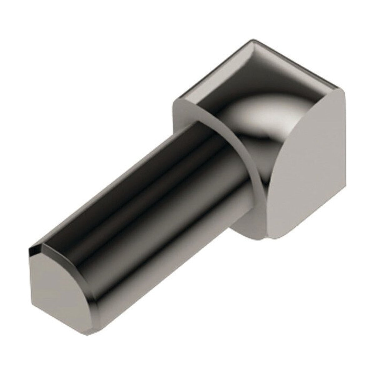 Schluter® RONDEC Corners for Anodized Aluminum Profiles, Polished Nickel