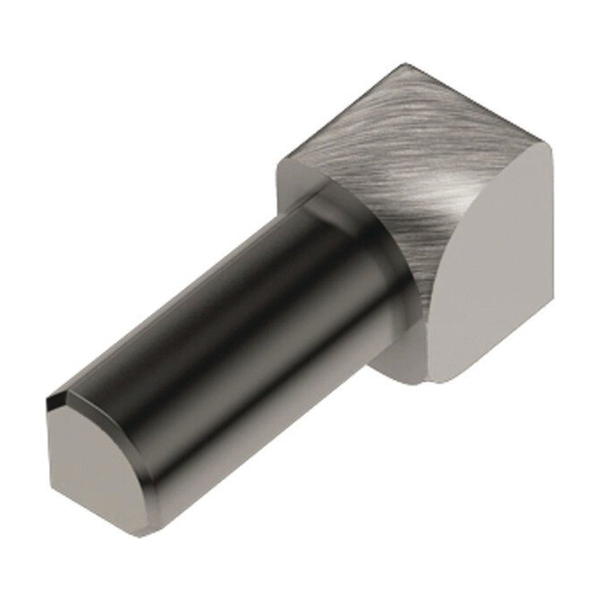 Schluter® RONDEC Corners for Anodized Aluminum Profiles, Brushed Nickel