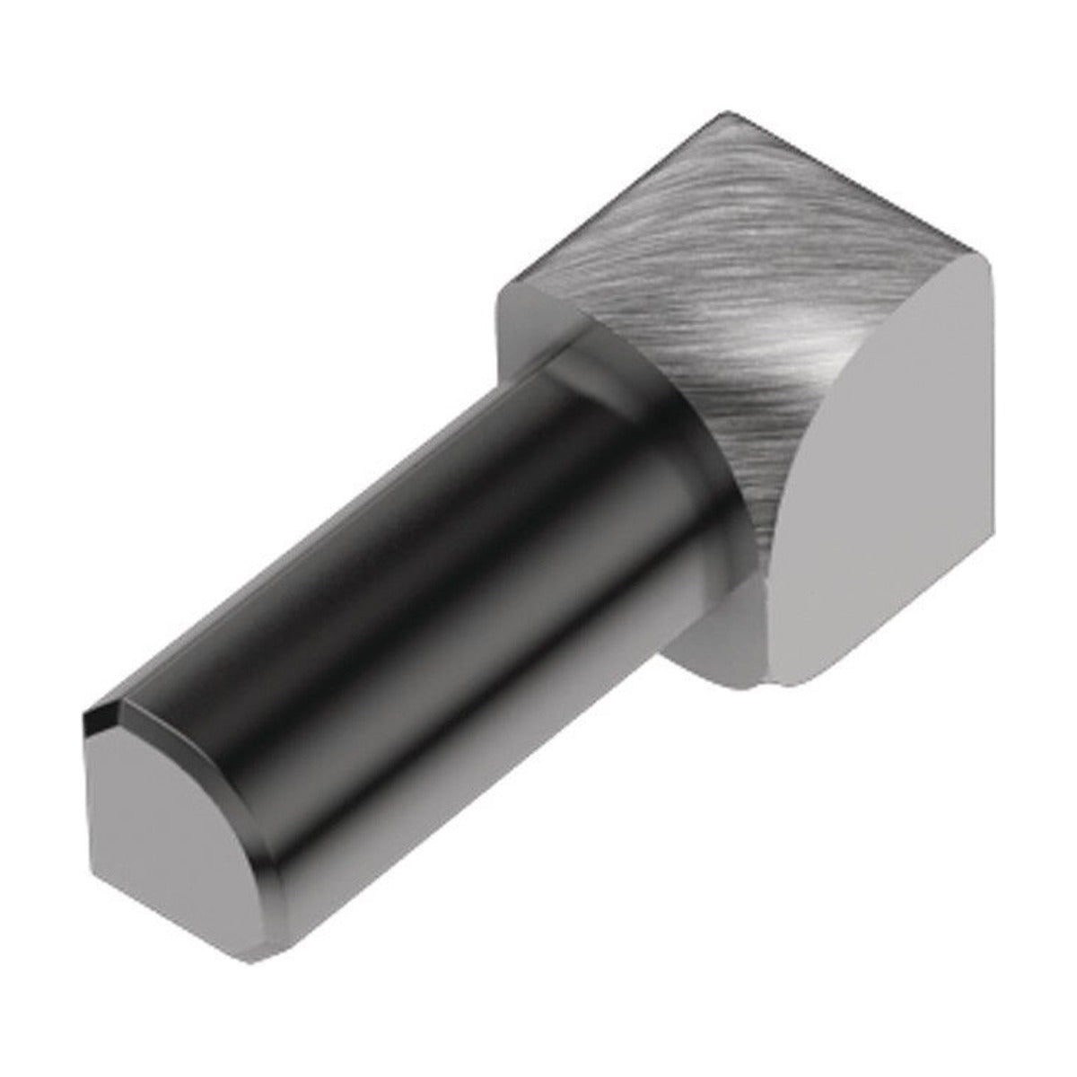 Schluter® RONDEC Corners for Anodized Aluminum Profiles, Brushed Chrome