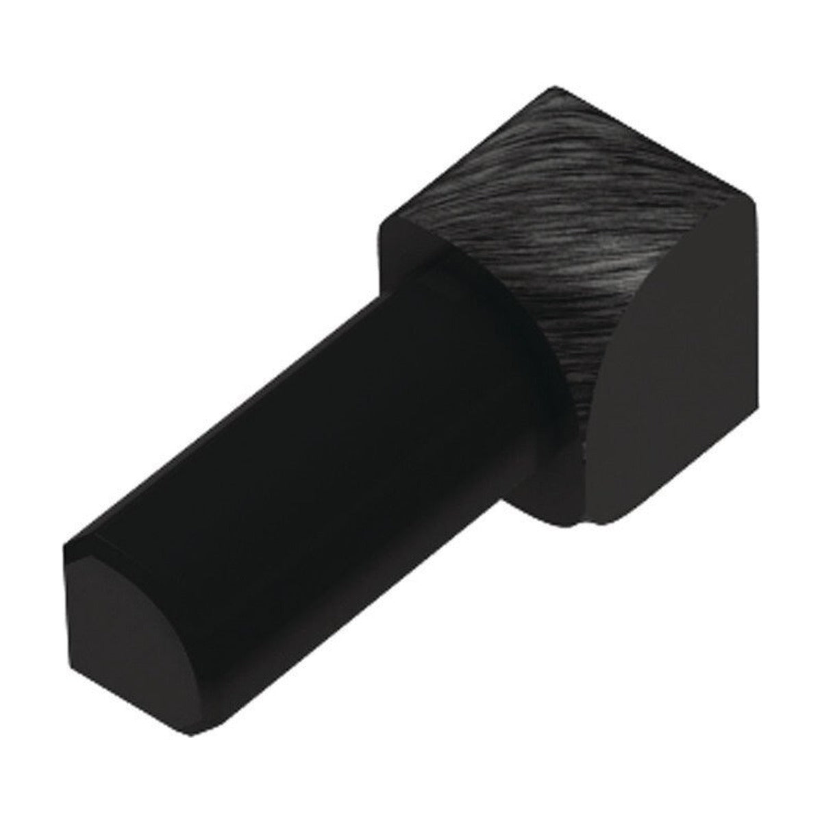 Schluter® RONDEC Corners for Anodized Aluminum Profiles, Brushed Black