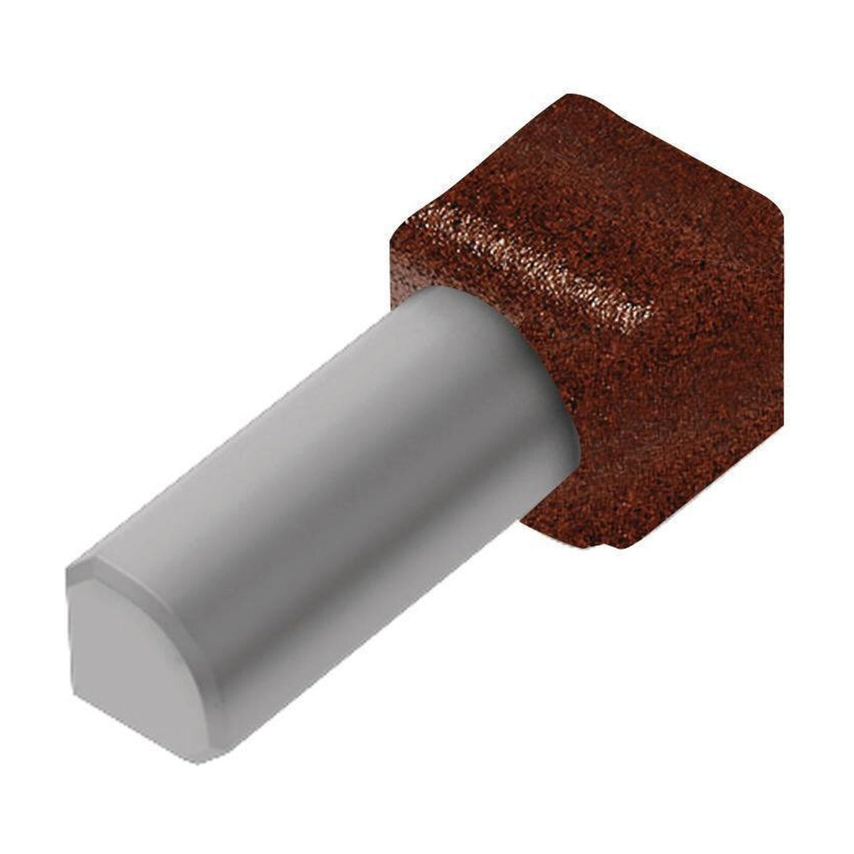 Schluter® RONDEC Corners for TRENDLINE Aluminum Profiles, Rustic Brown