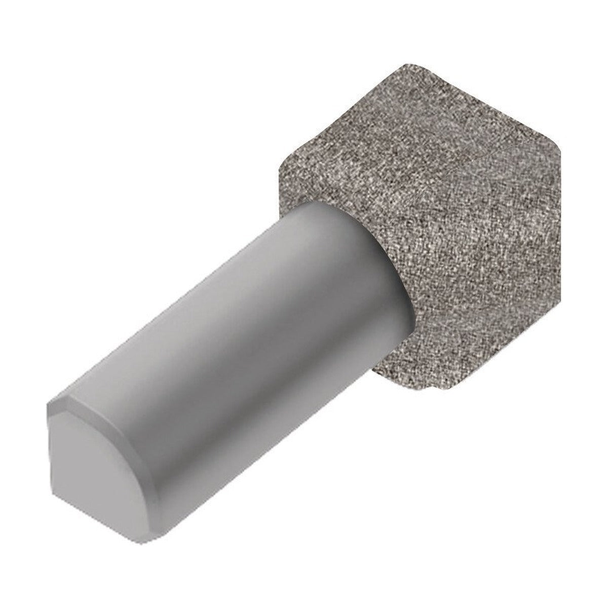 Schluter® RONDEC Corners for TRENDLINE Aluminum Profiles, Stone Grey
