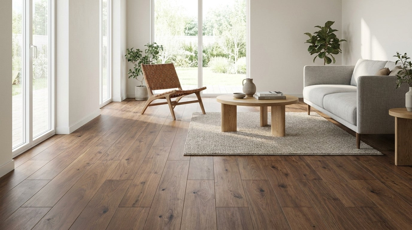 Ideal Wood Engineered Hardwood: New Classic Collection - Herringbone - Catalonia — room scene