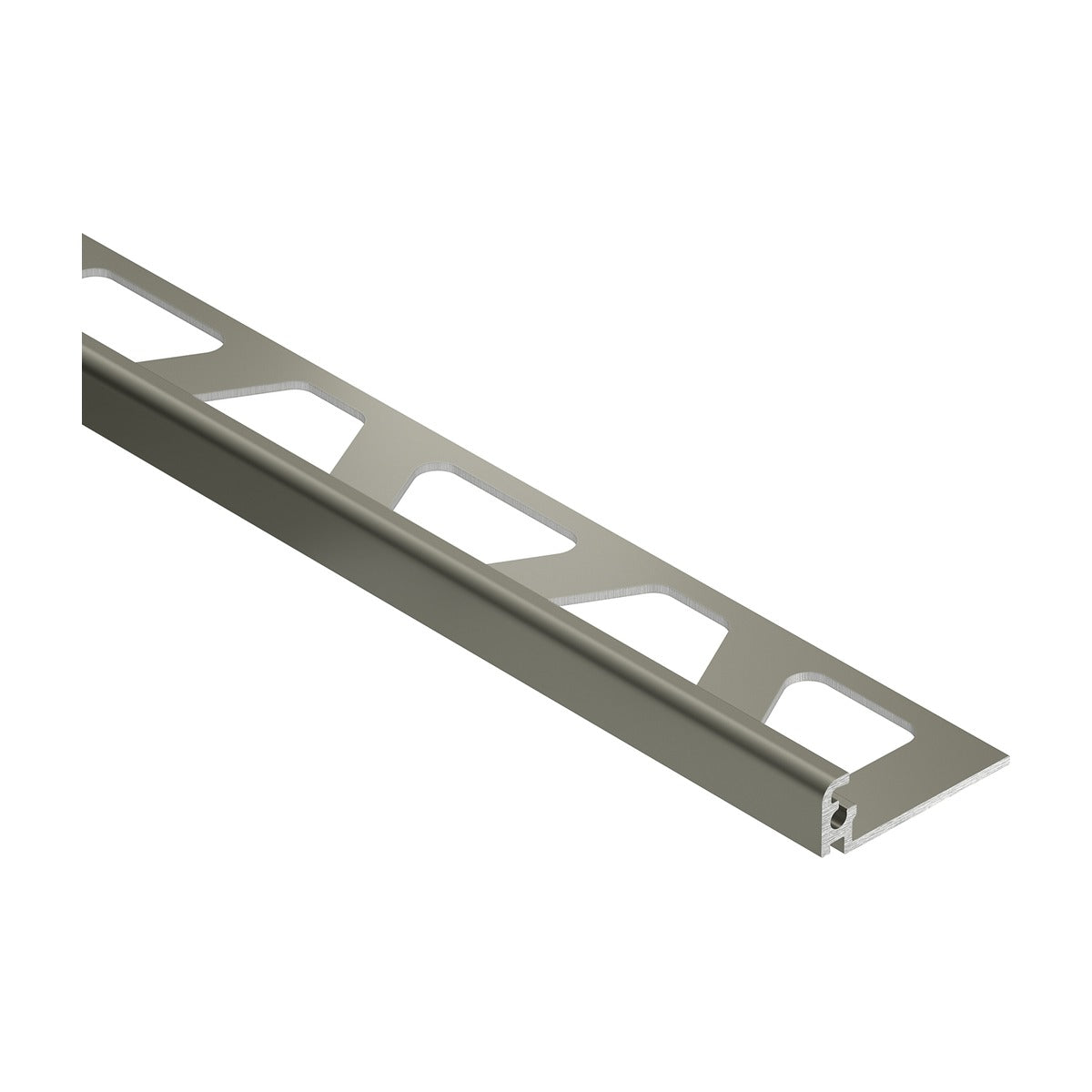Schluter® JOLLY Edge Trim, Color-Coated Aluminum, Grey